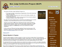 Tablet Screenshot of bjcp.org